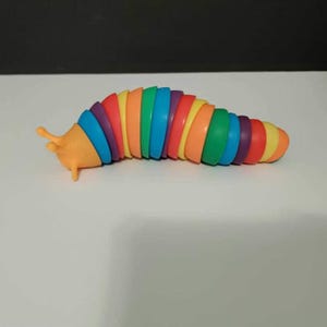 Articulated Fidget Rainbow Slug Stress Relief Toy image 5