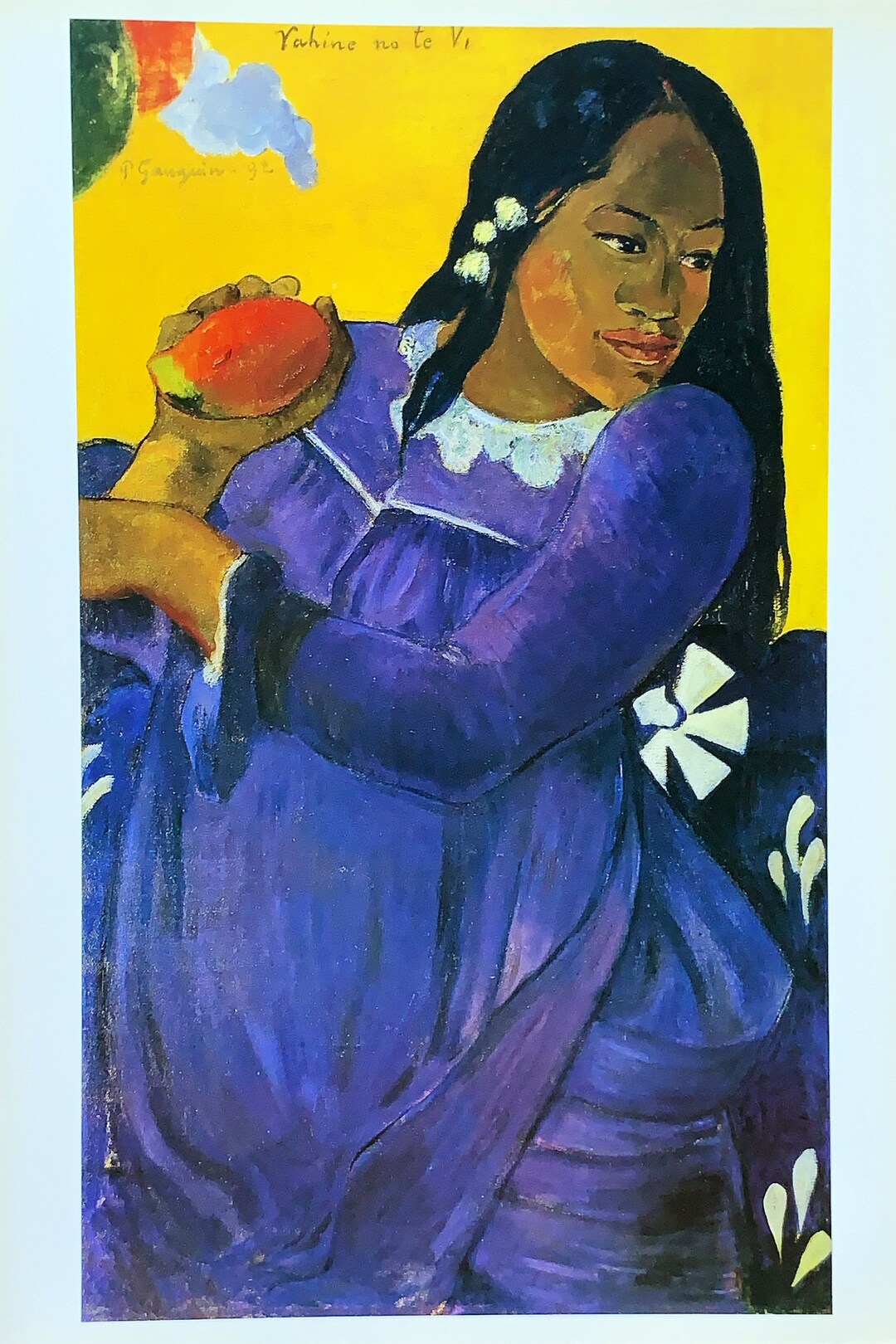 1993 Поль Гоген оригинальный RETRO ART POSTER Большой размер:43x30,5 см ...