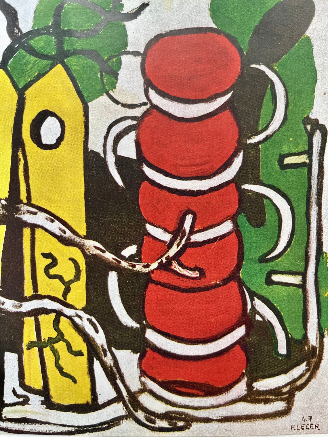 1950 Fernand Leger seltene LITHOGRAPHIE lebendige Etsy