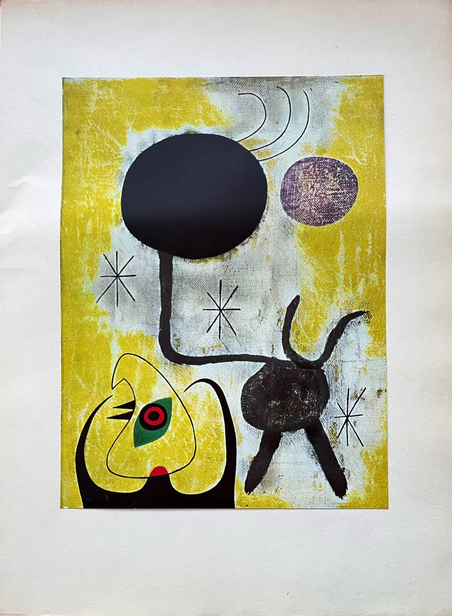 1949 Joan Miro LITHOGRAPH RARE Size:28x38cm approx. 11 x | Etsy