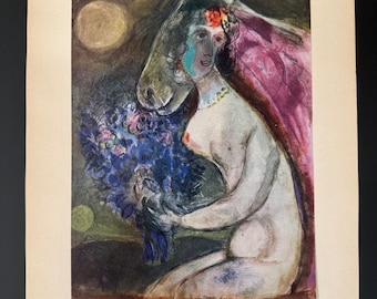 1947 - Marc Chagall - Rare lithograph SIGNED