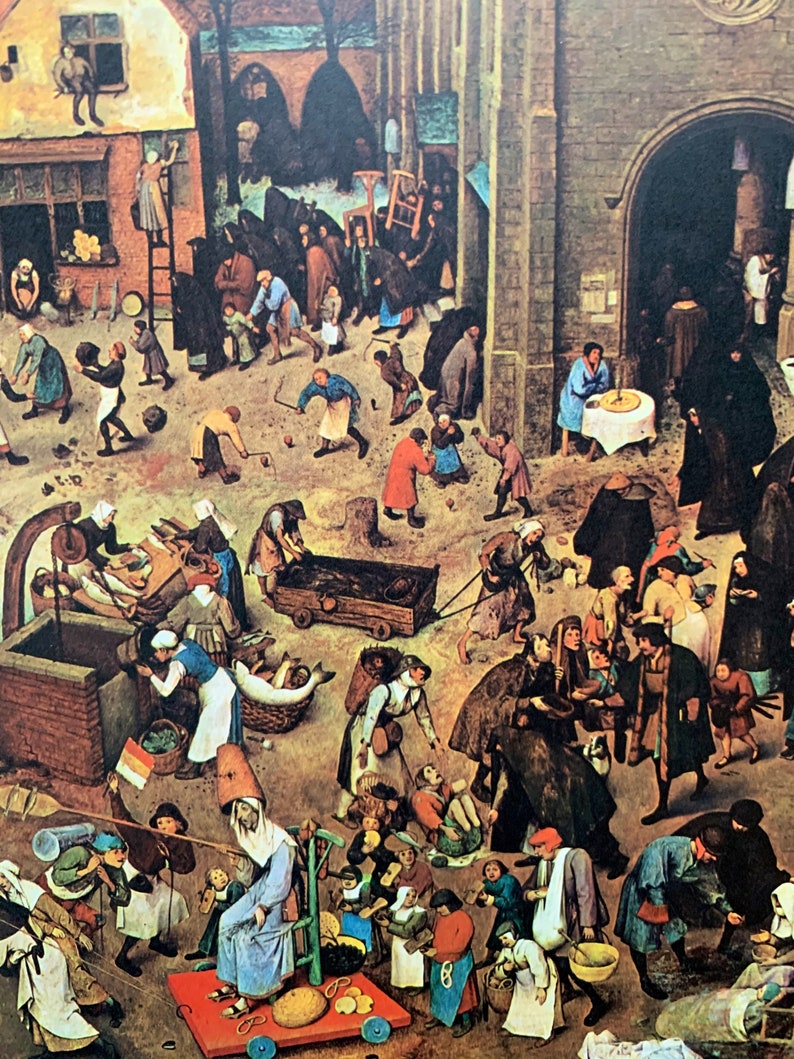 1960 Pieter Bruegel the Elder Rare Vintage LITHOGRAPH - Etsy