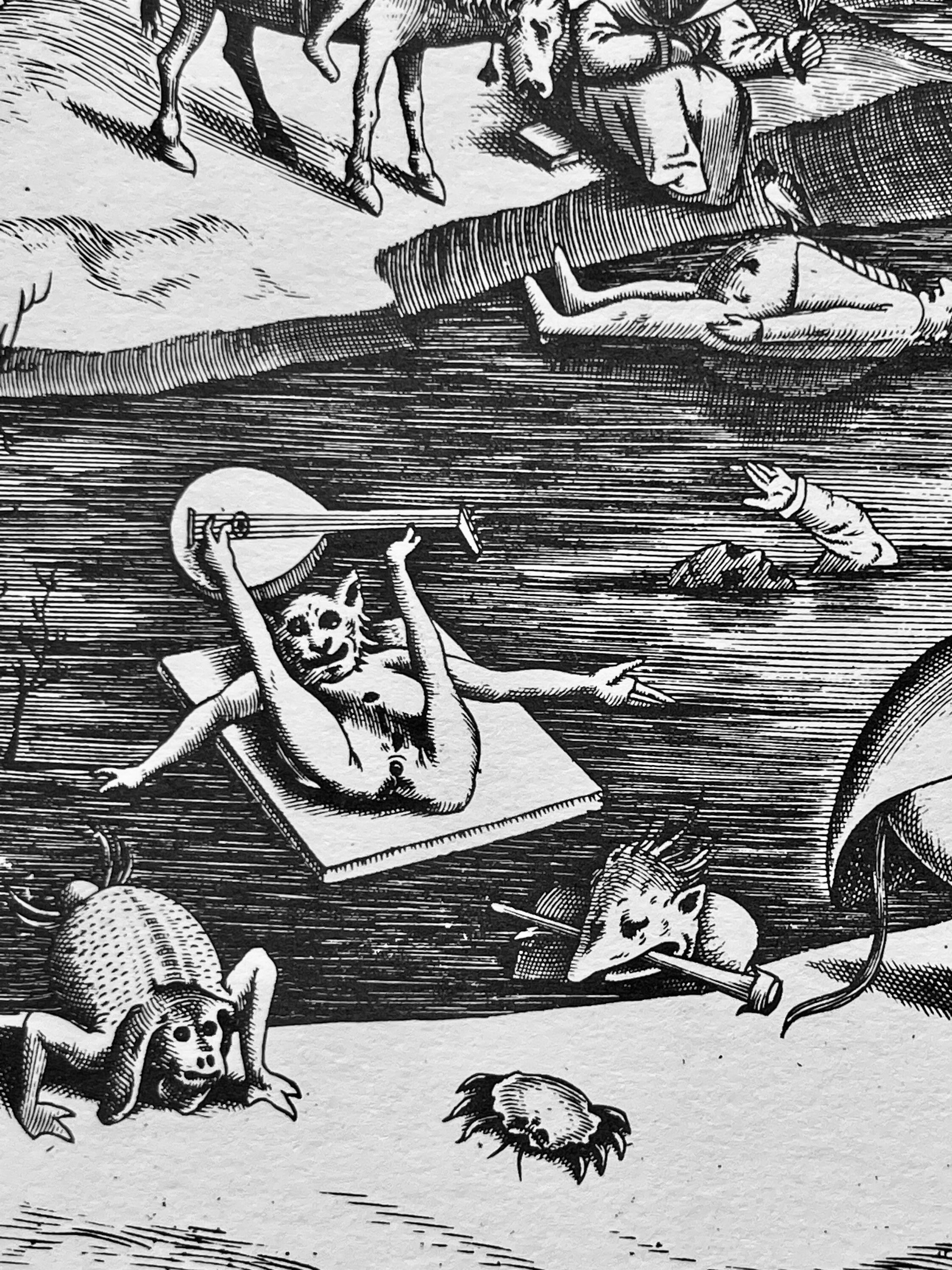 1976 Pieter Bruegel the Elder Rare LITHOGRAPH Large Size: 37.8x51cm ...