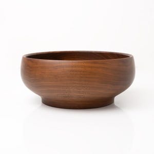 Mid Century Wood Bowl | Vintage Wooden Bowl | Mid Century Decor