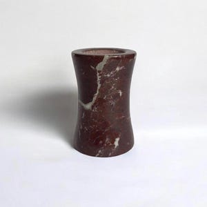 Vintage Marble Candle Holder | Red Stone Candle Holder | Marble Tealight Holder