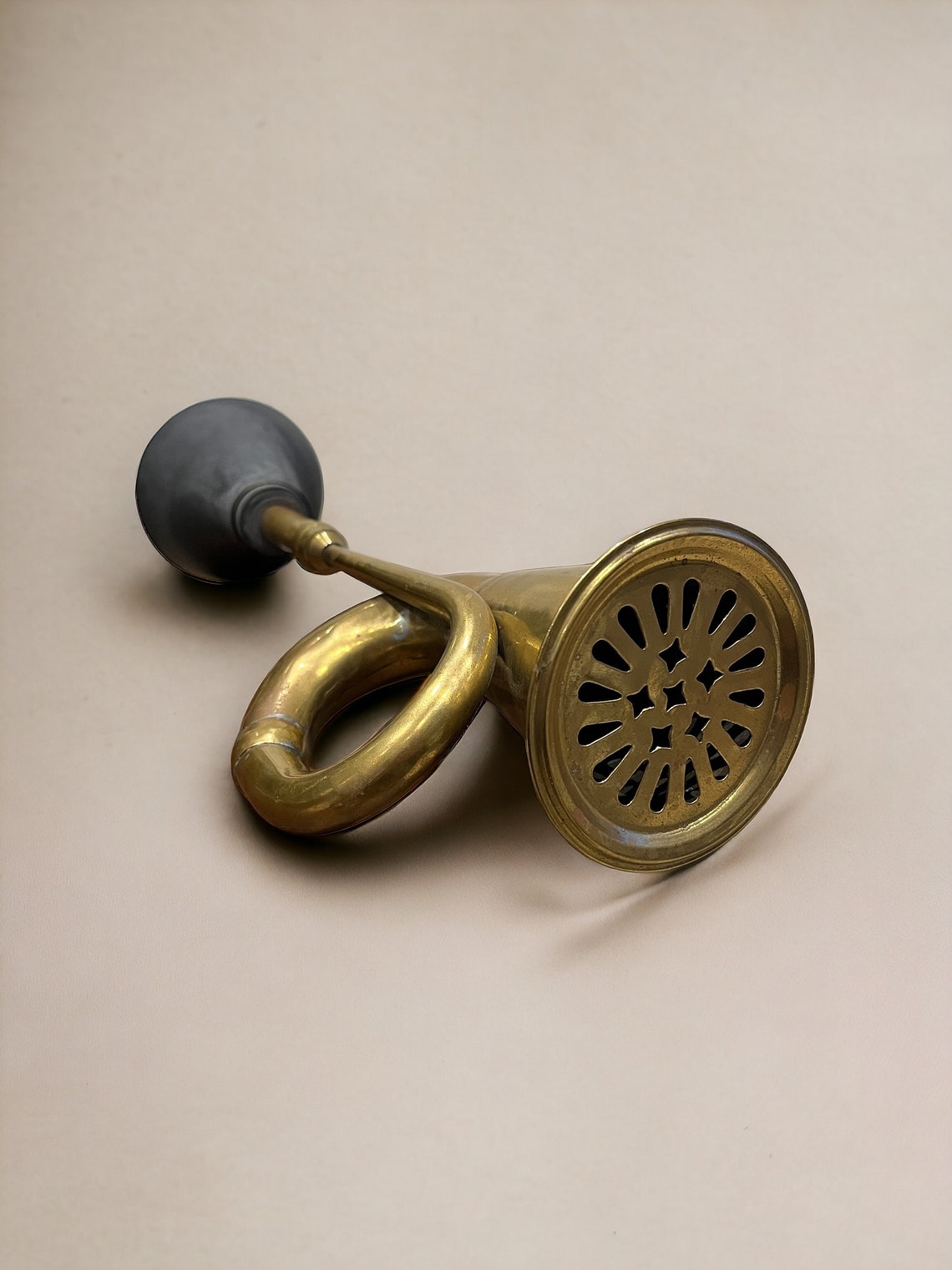 Vintage Taxi Hupe Aus Messing - 20cm Retro Auto Hooter