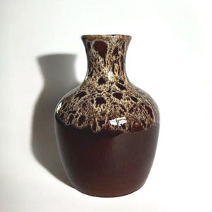 Vintage Honeycomb Vase | Vintage Ceramic Vase | Studio Pottery Vase | Brown Vase