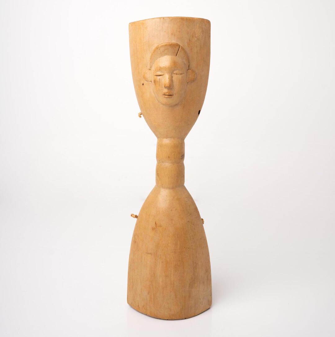 Primitive Rattle Primitive Wooden Shaker Rattle | Vintage Tribal Hand Rattle | Folk ...