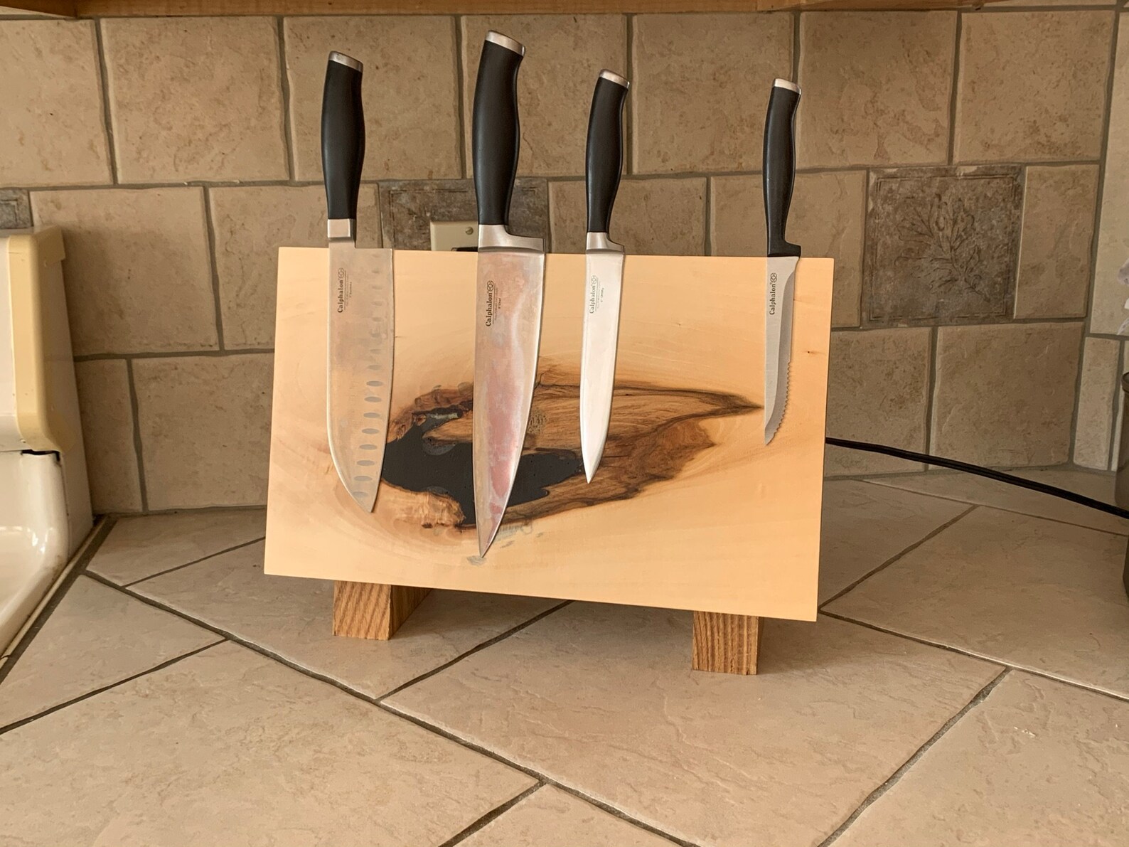 Knife Board / Wooden Knife Holder Etsy