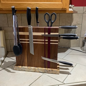 Modern Magnetic Knife Block (MADE TO ORDER)