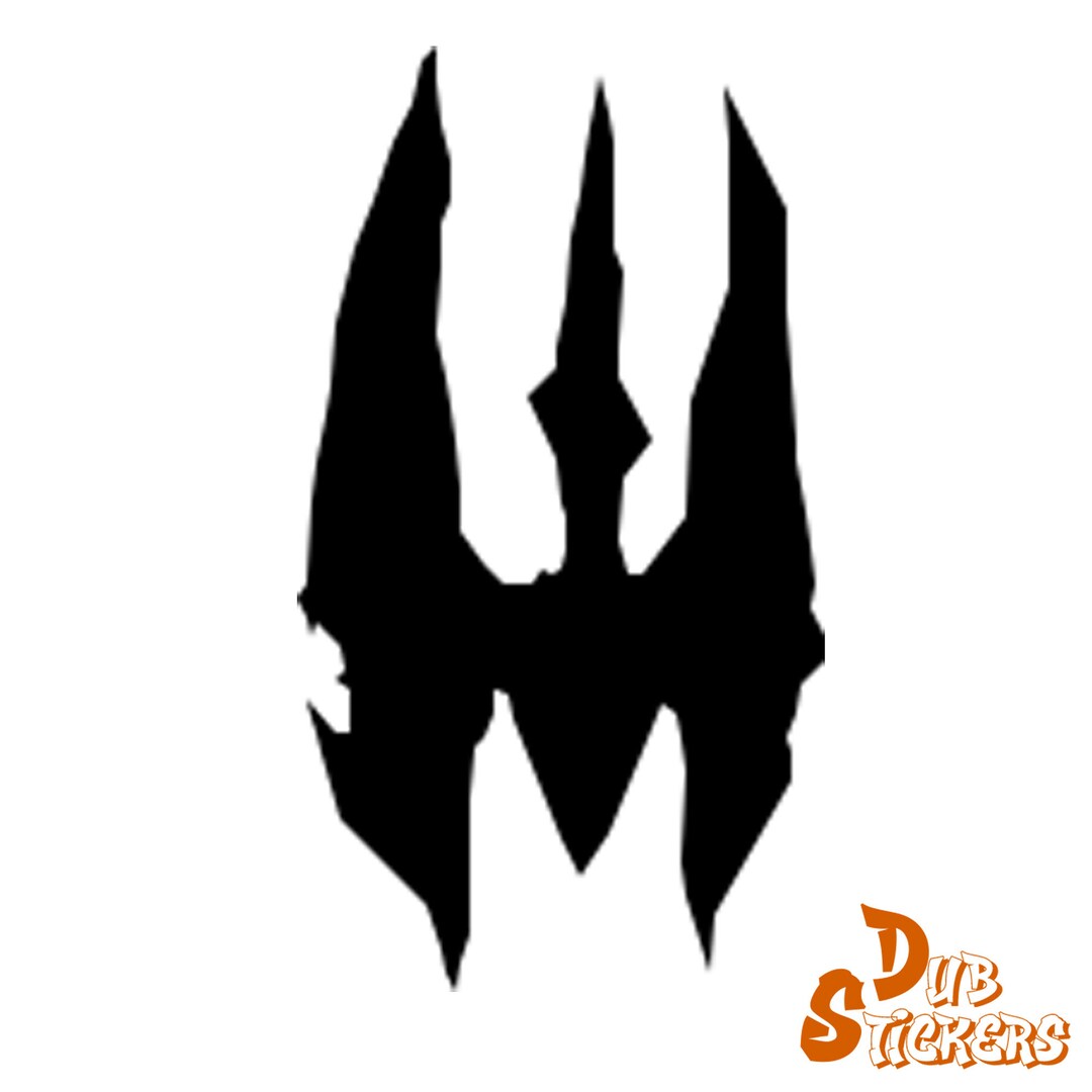 Mandalorian Clan Vinyl Decal Sticker – Black, Glossy Or Matte, Many Sizes – For Car, Laptop, Helmet, Window – Star Wars Symbol