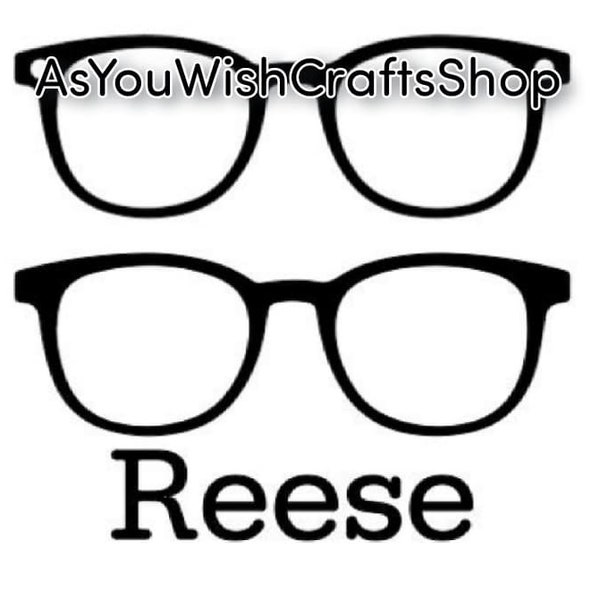 Reese, Paar Brillen kompatibel, Brillen, Topper, SVG, digitaler Download, Brillen, Brillenrahmen, SVG, geschnitten Datei für Cricut, Silhouette