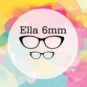Ella, compatible paire de lunettes, trous pour aimants de 6 mm, décorations DIY, SVG, téléchargement numérique, lunettes Svg, lunettes Svg, fichier de coupe pour cricut