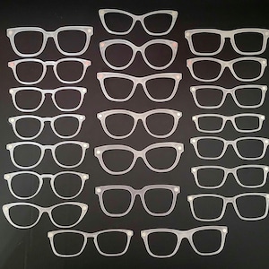 SET OF 5 Pair Eyewear Compatible 3D Printed Topper Blanks, DIY toppers, Magnetic Glasses, 6mm N52 Magnets installed. All 22 Frame styles.