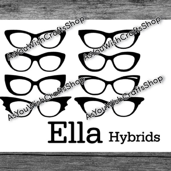 Ella, Pair Eyewear compatible, Eyewear, Topper, SVG, Digital Download, Eyeglasses Svg, Eyeglasses Frame Svg, Cut File For cricut,Clipart