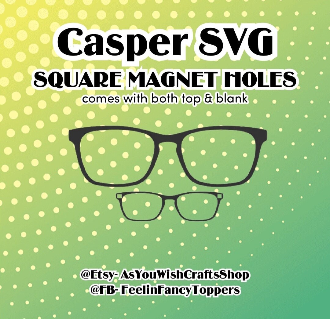 Casper, Pair Eyewear Compatible, Square Topper, SVG, Digital