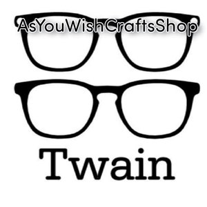 Twain, paire de lunettes compatible, Topper, SVG, téléchargement numérique, lunettes Svg, monture de lunettes Svg, lunettes, fichier de coupe pour cricut, silhouette