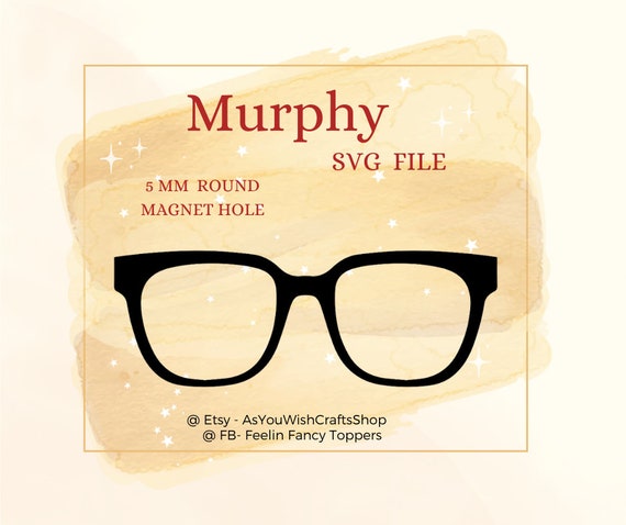 Murphy, Pair Eyewear Compatible, Frames, Topper, SVG, Digital