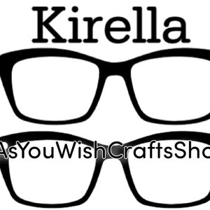 Kirella, compatible paire de lunettes, décoration hybride, SVG, téléchargement numérique, lunettes de soleil Svg, fichier de coupe pour Cricut, Silhouette, lunettes magnétiques,