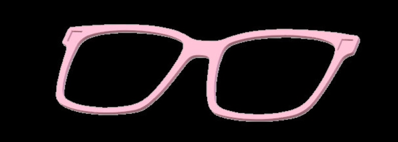 K&ouml;nnte beinhalten: Rosa Plastik-Brille mit quadratischer Form.