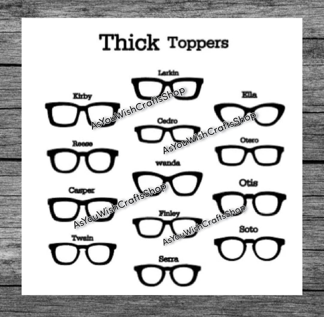 Thick, Pair Eyewear Compatible, Hybrid, Topper, SVG, Digital Download