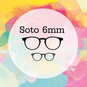Soto, paire de lunettes compatible, trous pour aimants de 6 mm, décorations DIY, SVG, téléchargement numérique, lunettes Svg, lunettes Svg, fichier de coupe pour cricut
