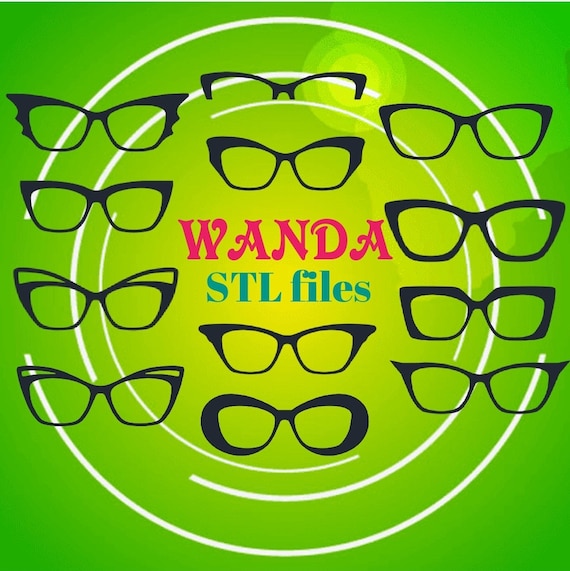 Wanda, Pair Eyewear compatible, 3D printer file, STL file, STL Digital Download, Eyeglasses, Eyeglass Frame STL, Magnetic glasses