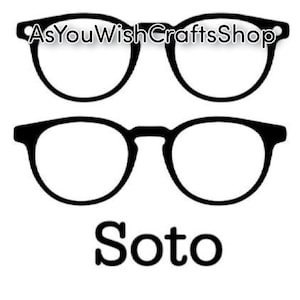 Soto, paire de lunettes compatible, lunettes, décoration de table, SVG, téléchargement numérique, lunettes Svg, monture de lunettes Svg, fichier de coupe pour cricut, silhouette