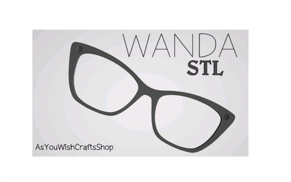 Wanda, 3D printer file, Pair Eyewear compatible, STL file, STL Digital Download, Eyeglass Frame STL, Pair eyewear, Magnetic glasses