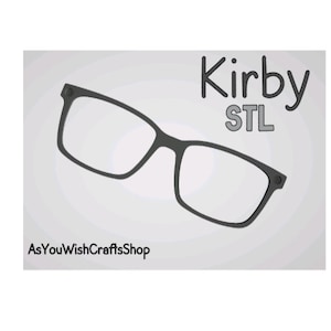 Kirby, Pair Eyewear compatible, Kirby 3D printer file, STL file, STL Digital Download, Eyeglasses, Eyeglass Frame STL, Magnetic glasses