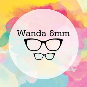 Wanda, compatible paire de lunettes, trous pour aimants de 6 mm, décorations DIY, SVG, téléchargement numérique, lunettes Svg, lunettes Svg, fichier de coupe pour cricut