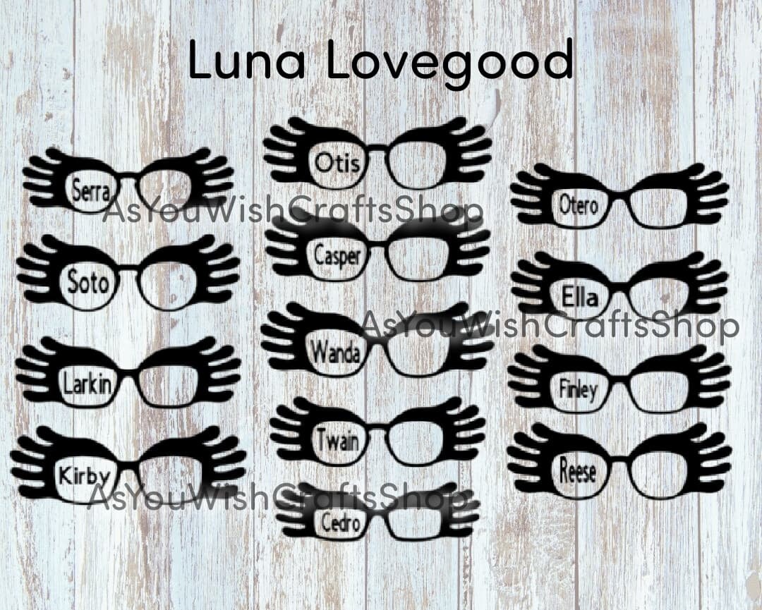 Pair Eyewear Compatible, Luna Lovegood, Hybrid, Eyewear, Topper, SVG, Digital Download ...