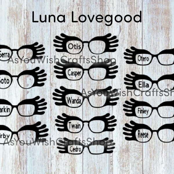 Pair Eyewear compatible, Luna Lovegood, Hybrid, Eyewear, Topper, SVG, Digital Download, Eyeglasses Svg, Frame Svg, Cut File for Cricut
