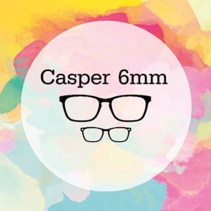 Casper, paire de lunettes compatible, trous pour aimants de 6 mm, décorations de bricolage, SVG, téléchargement numérique, lunettes de vue Svg, fichier de coupe pour cricut