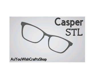 Casper, Par de gafas compatibles, Archivo de impresora 3D, Archivo STL de Casper, Descarga digital STL, Gafas, Marco de gafas STL, Gafas magnéticas