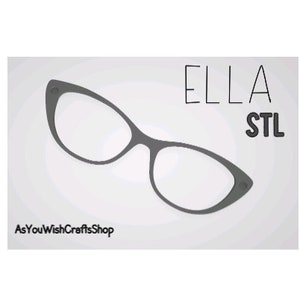 Ella, Pair Eyewear compatible, 3D printer file, Ella STL file, STL Digital Download, Eyeglasses, Eyeglass Frame STL, Magnetic glasses