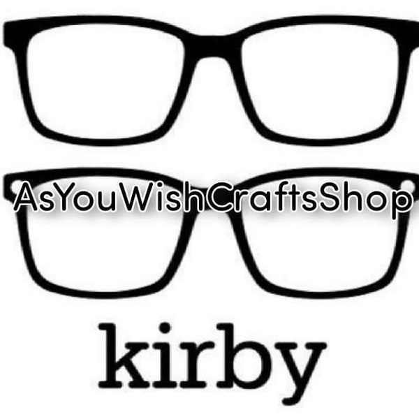 Kirby, Paar Eyewear kompatibel, Eyewear, Topper, SVG, Digital Download, Eyeglasses Svg, Eyeglasses Frame Svg, Cut File For cricut, Clipart