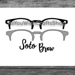 Soto, Pair Eyewear compatible, brow, hybrid, Eyewear, Topper, SVG, Digital Download, Eyeglasses Svg, Eyeglasses Frame Svg, Cricut Cut File