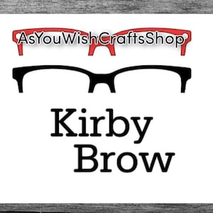 Paire de lunettes compatible, Kirby Brow, lunettes, Topper, SVG, téléchargement numérique, lunettes Svg, fichier de coupe pour cricut, silhouette