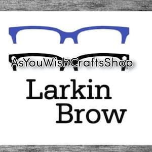 Paire de lunettes compatible, Larkin Brow, Topper, SVG, téléchargement numérique, Svg de lunettes, Svg de cadre de lunettes, fichier de coupe pour cricut, Silhouette