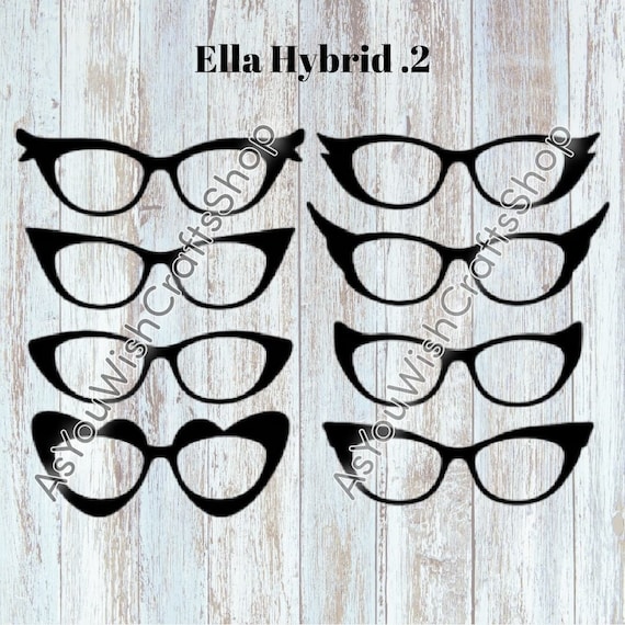 Ella, Pair Eyewear Compatible, Hybrid, Topper, SVG, Digital