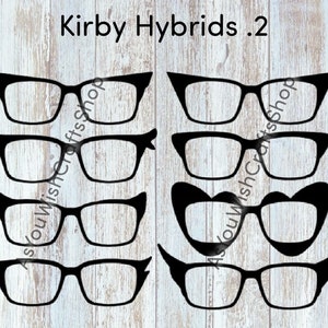 Kirby, Pair Eyewear compatible, Hybrid, Eyewear, Topper, SVG, Digital Download, Eyeglasses Svg, Eyeglasses Frame Svg,  Cut File for Cricut