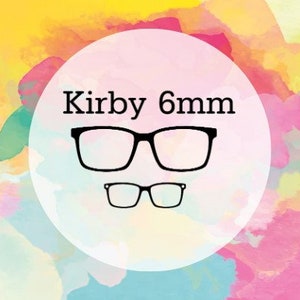 Kirby, paire de lunettes compatible, trous pour aimants de 6 mm, décorations de bricolage, SVG, téléchargement numérique, lunettes Svg, lunettes Svg, fichier de coupe pour cricut