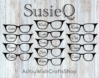 Pair Eyewear compatible, Susie Q, Topper, SVG, Digital Download, Eyeglasses Svg, Cut File for Cricut, Silhouette, Magnetic glasses,