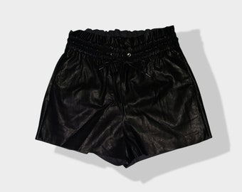 Luna Vegan Leather Shorts