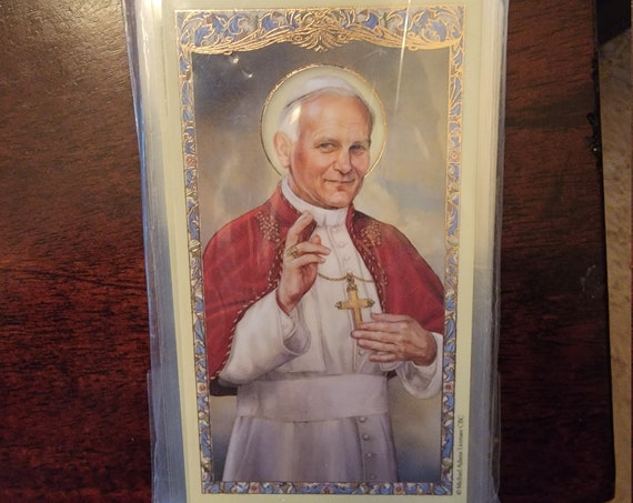 Pope St. John Paul II the Great Prayer Card