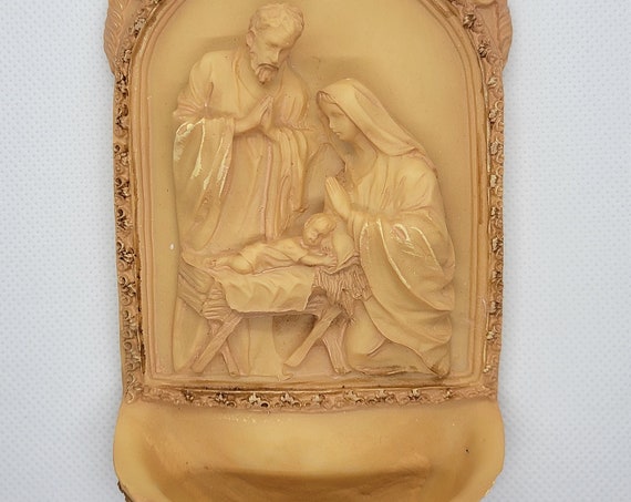 Christmas Nativity Holy Water Font