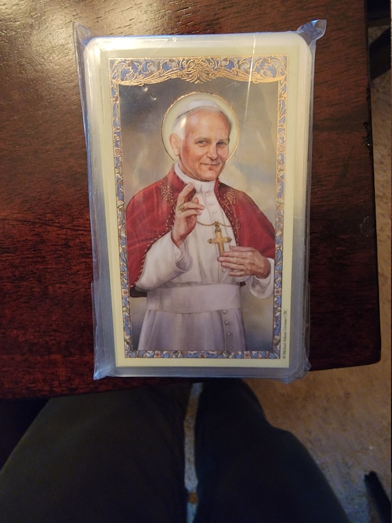 Pope St. John Paul II the Great Prayer Card