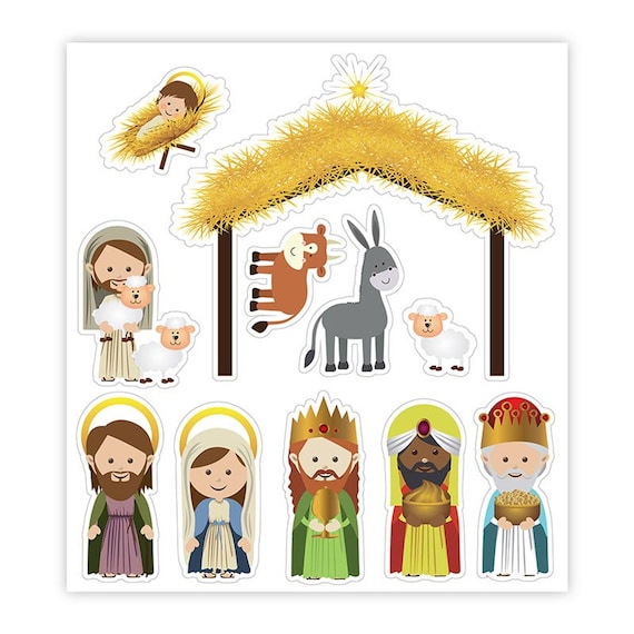 Jumbo Magnetic Nativity Set