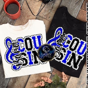 Design de sublimação de primos de banda, preto azul, pontos dálmatas, arquivo digital, DTF